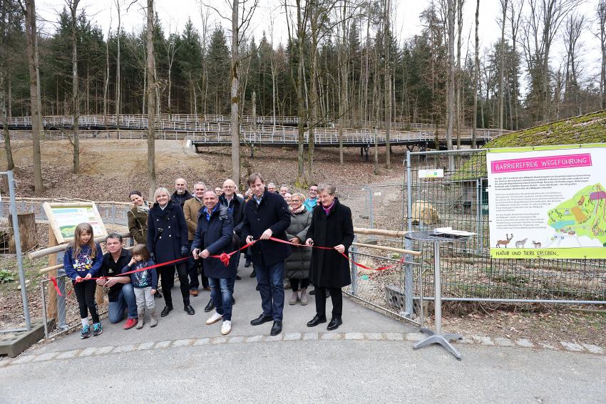 Bild vergrössert sich per Mausklick - >Termin - Eröffnung Barrierefreie Wegeführung im Wildpark Hundshaupten 