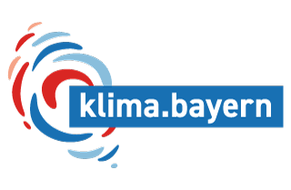 Logo und Schriftzug des Webauftritts klima.bayern