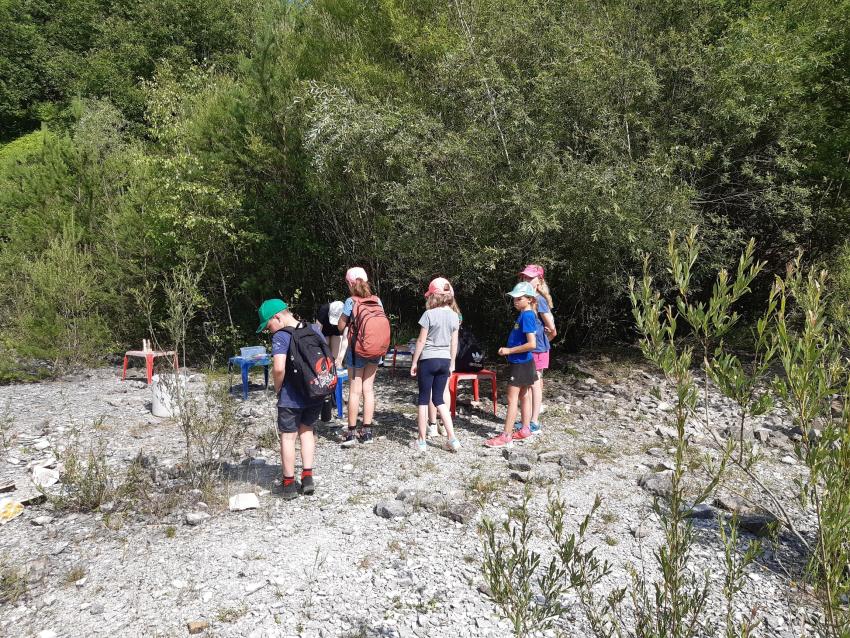 Veranstaltung zur Erdgeschichte im Steinbruch (Foto: C. Linhard, Sabine Perzl)