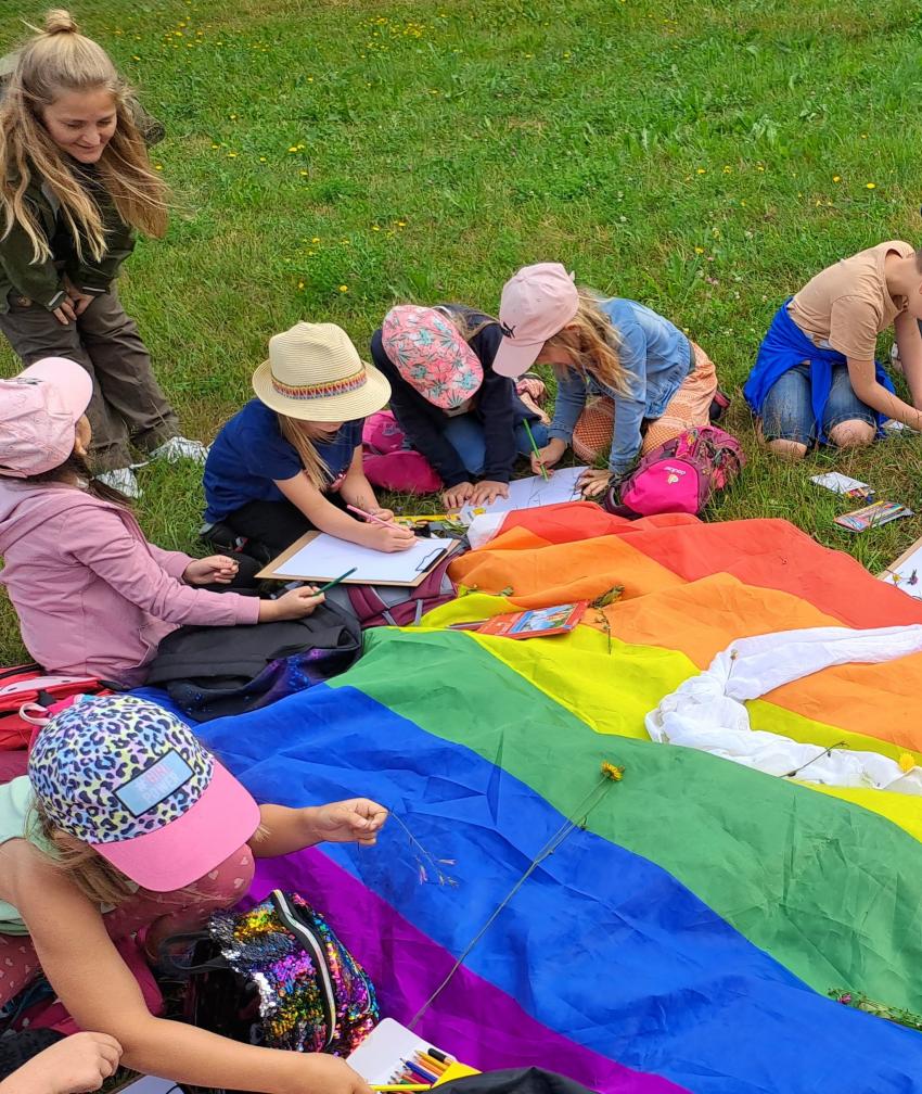 Projekttag Wiese in der Natur, Foto: Naturpark Bayerischer Wald