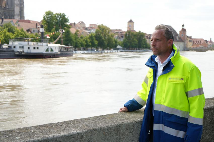 Minister Glauber in Regensburg an der Donau