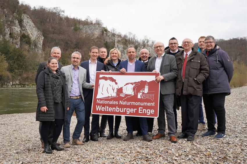 Gruppenfoto mit Umweltminister Thorsten Glauber