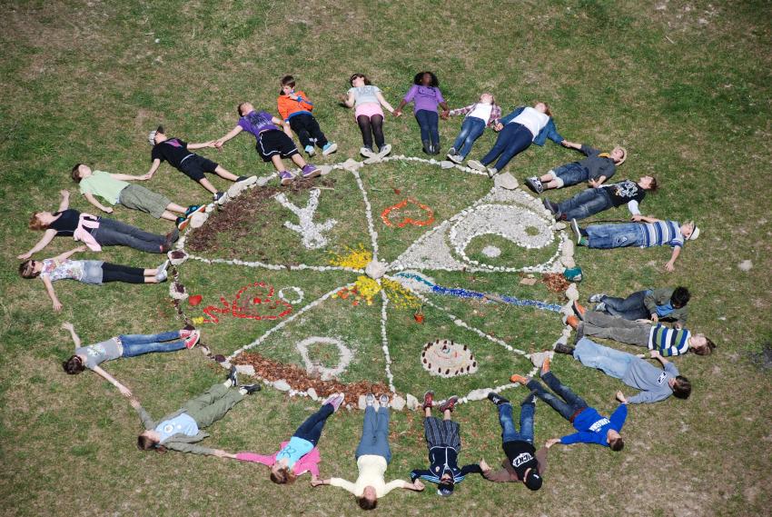 Landart-Wertekreis Foto: Anke Schlehufer