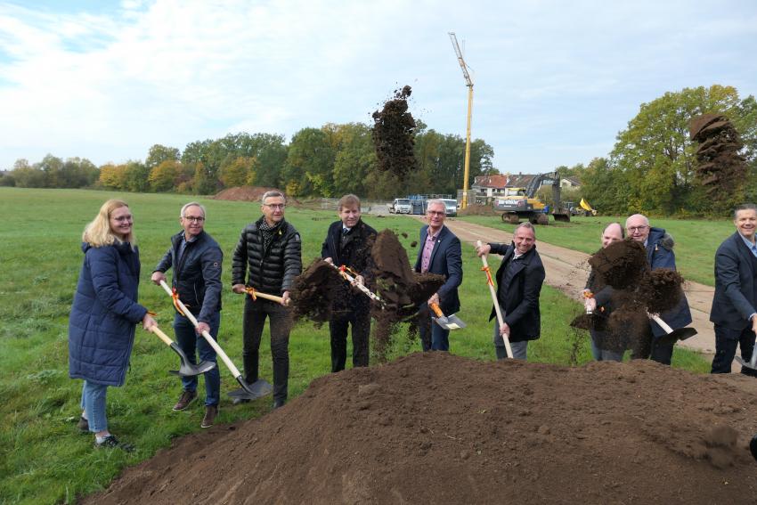 Spatenstich für den Hochwasserschutz Kersbach