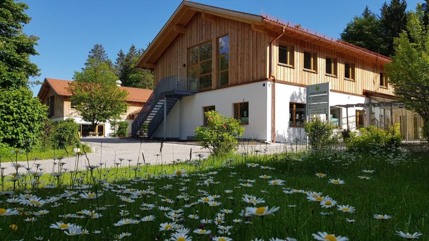 Tagungshaus mit Margeritenwiese Foto: Herzog Roland 